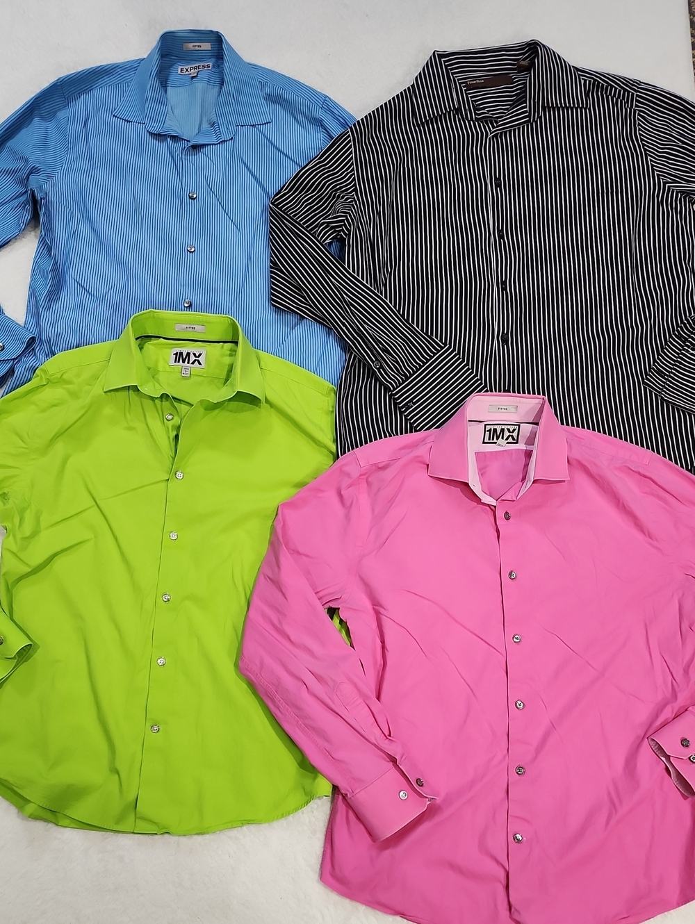Men's Bundle Of Long Sleeve Button Down Shirts